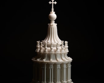St Peter's Basilica Lantern — Vatican Renaissance Scale Model, Michelangelo, Rome Architecture, Detailed Resin Model