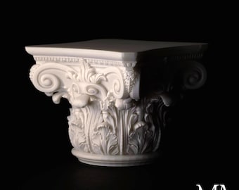 Ionic and Corinthian Column Capitals — Classical Architecture Scale Models, Architectural Detail, Detailed Resin Models