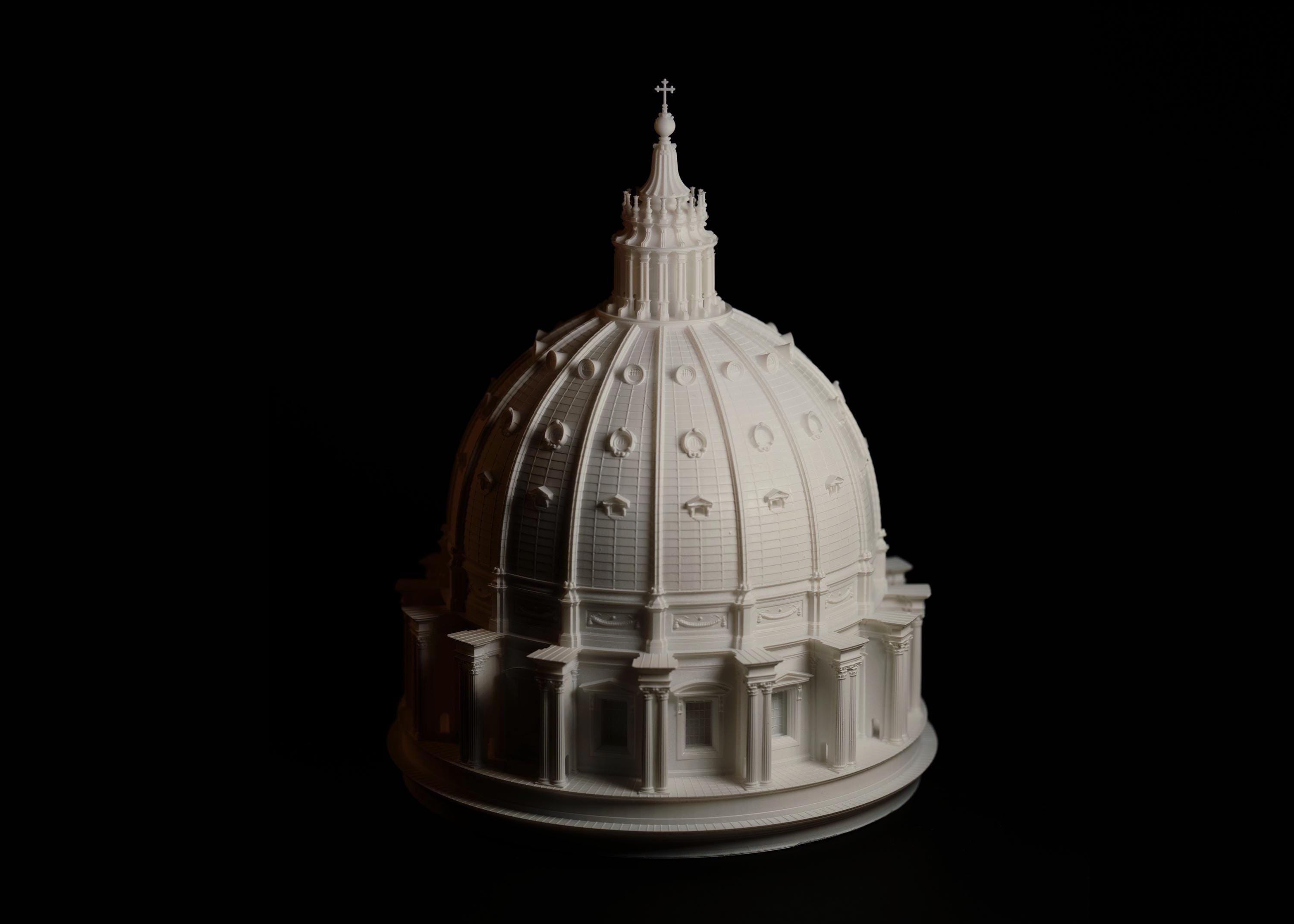 Resin Rome St Peter's Basilica Dome — Vatican Renaissance Scale Model ...