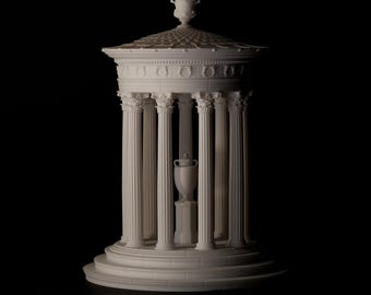 Classical Garden Monument — Inspired by the Dugald Stewart Monument, Edinburgh, Scale Model, Architectural Resin Model