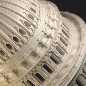 US Capitol Dome Scale Model, Architectural Gift, Washington DC, Detailed Resin Model, American History Gift image 2