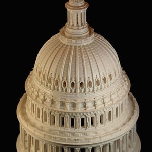 US Capitol Dome Scale Model, Architectural Gift, Washington DC, Detailed Resin Model, American History Gift image 5
