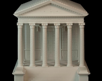 Maison Carrée — Roman Temple Architectural Scale Model, Ancient Rome, Detailed Resin Model