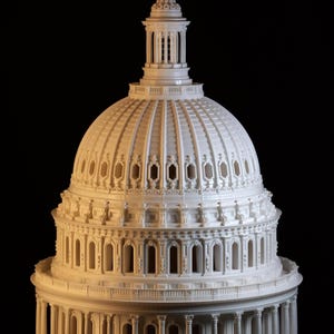 US Capitol Dome Scale Model, Architectural Gift, Washington DC, Detailed Resin Model, American History Gift image 3