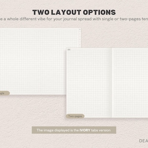 Digital Bullet Journal | Paper Texture Minimalist Digital Bujo, Notebook, Journal for GoodNotes Samsung Notes Notability for iPad Android image 4