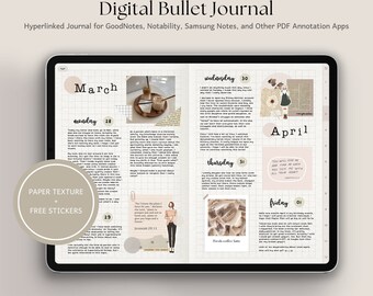 Digitaal Bullet Journal | GoodNotes Bullet Journal, iPad Journal, Digitale Bujo, Reisdagboek, Weekblad, Manifestatiejournaal Android