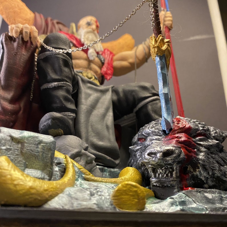 God of War Kratos Statue, Kratos Figurine, God of War Figurine