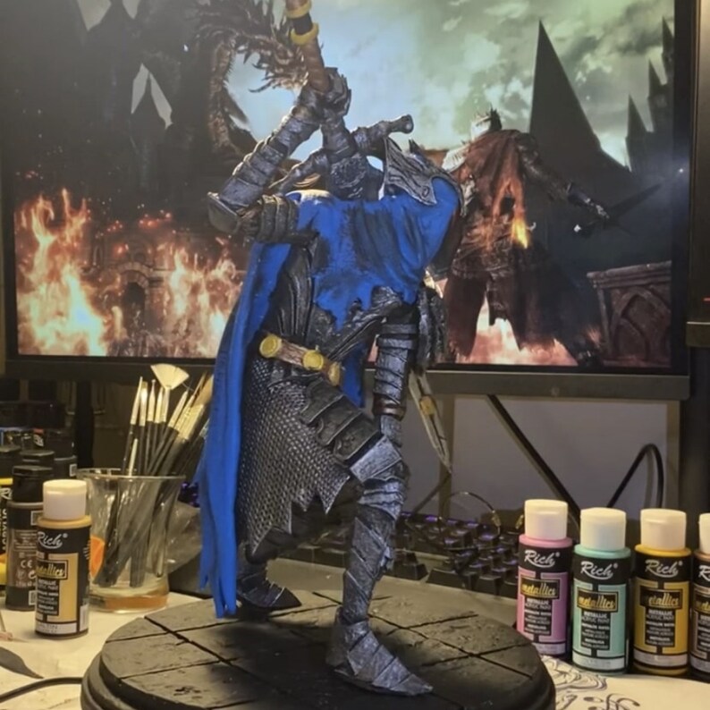 Artorias the Abysswalker Statue Dark Souls Figure Dark Etsy