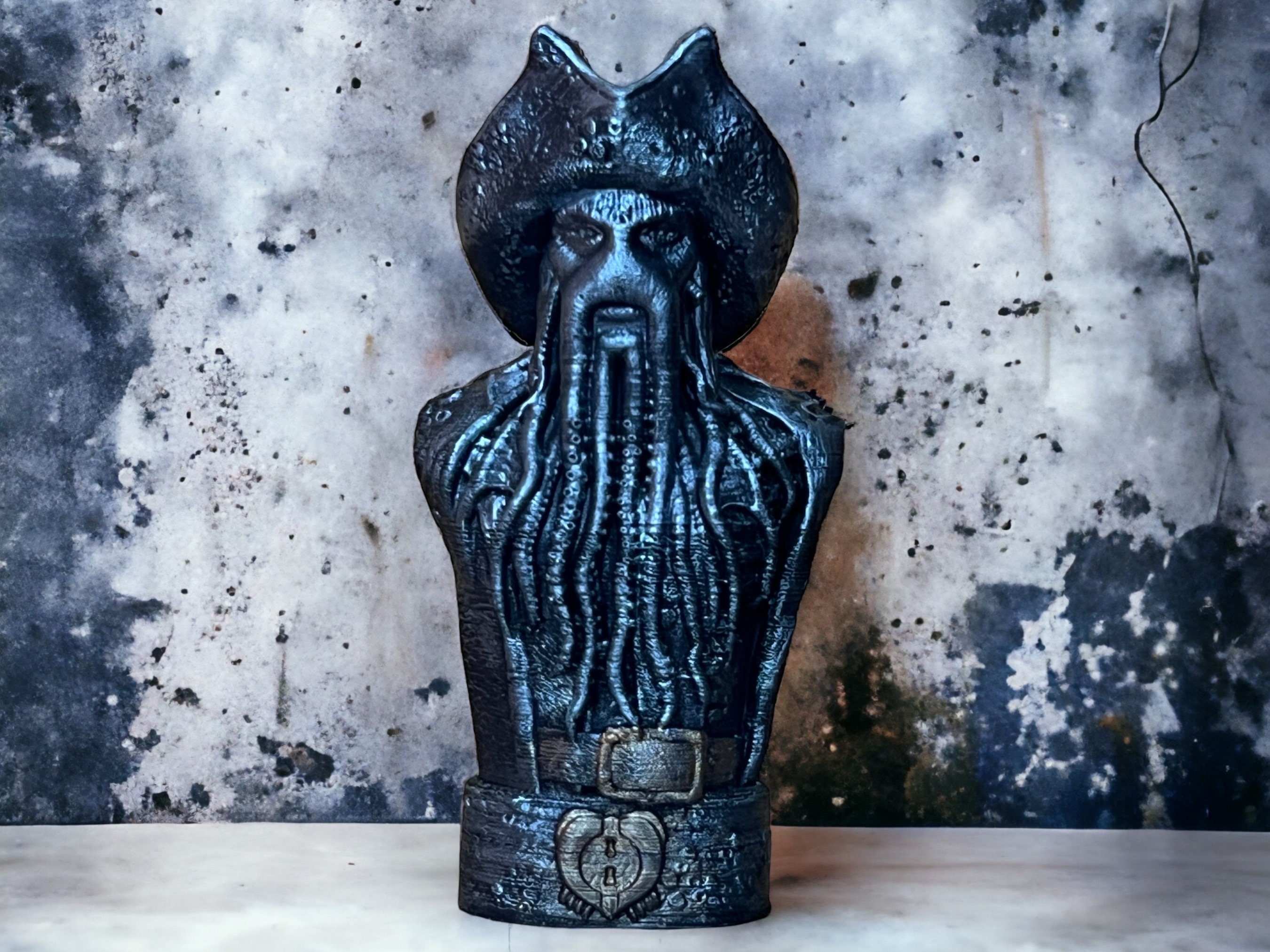 Davy Jones Sculpture Pirates of the Caribbean Statue pirates of the Caribbean Figurines Etsy