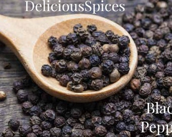 Organic BLACK PEPPER - Black Peppercorns - Kali Mirch - Piper Nigrum