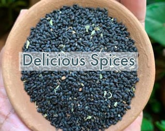 Black Sesame Seeds -- Kale Till-- Whole Sesame Seeds