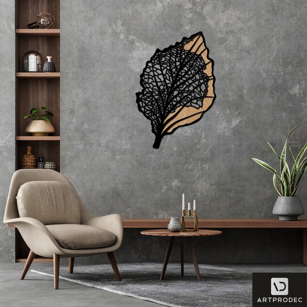 Oak Leaf Metal Wall Sculpture Etsy