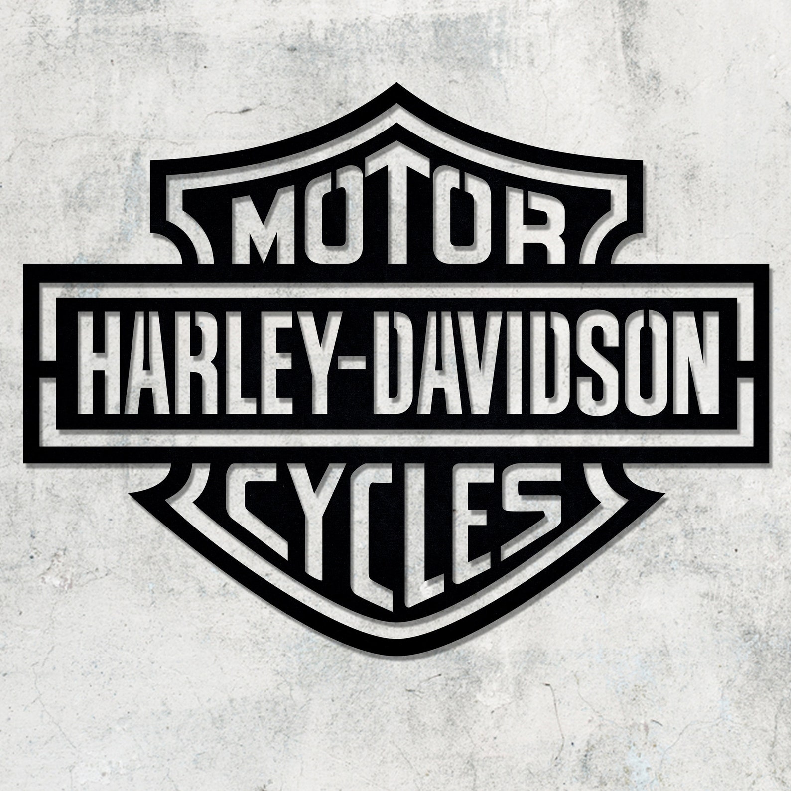 Harley Davidson Wall Hanging Decor Metal Wall Art Motorcycle Etsy