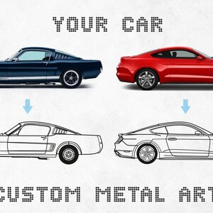 Custom Car Metal Wall Art Personalized Your Own Car Metal - Etsy
