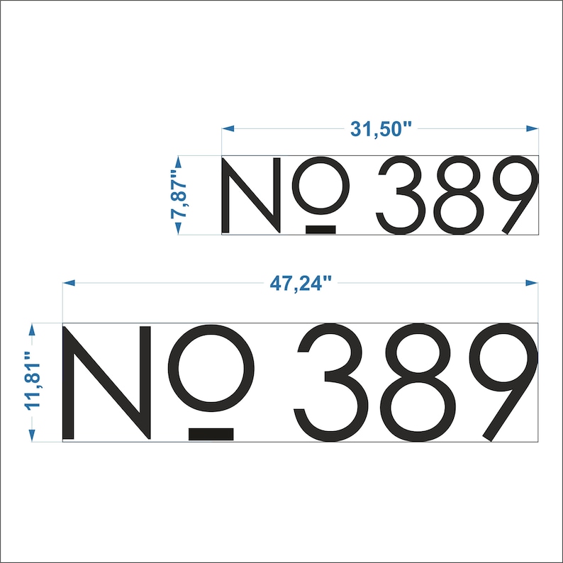 Personalized House Number Sign Entrance Door Hanger Address Etsy