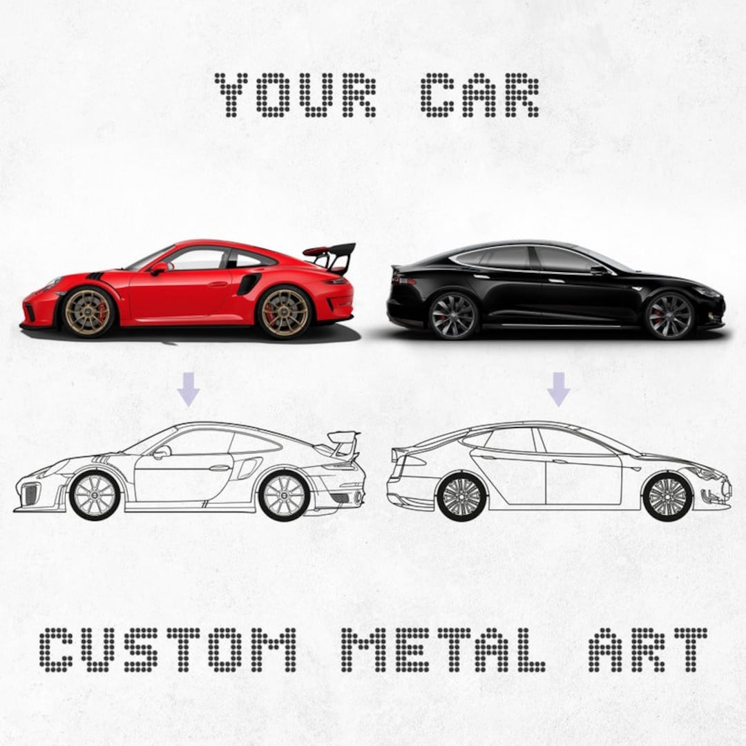 Custom Car Metal Wall Art Personalized Your Own Car Metal - Etsy