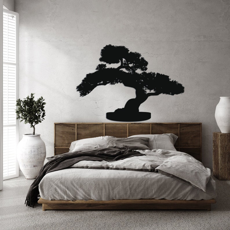Bonsai Tree Metal Wall Art Tree of Life Wall Decor Natural Etsy