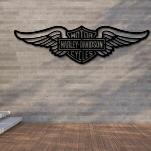 cast iron harley davidson sign
