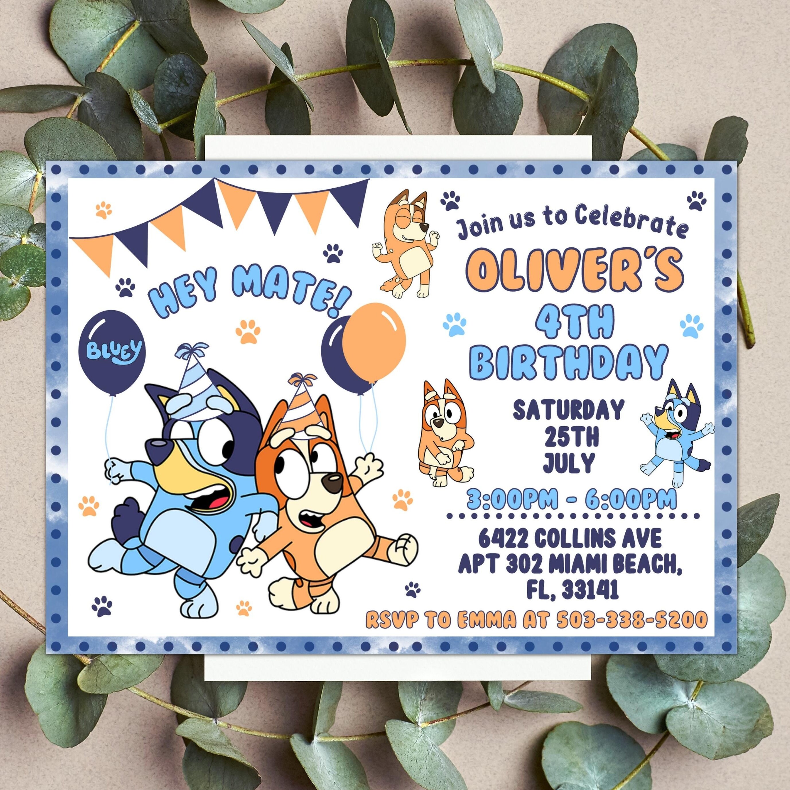 Bluey Card - Etsy