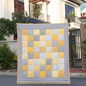 Patchwork Baby Quilt , Modern Patchwork Baby Quilt, Baby Quilt, Baby Quilt, Keepsake Quilt