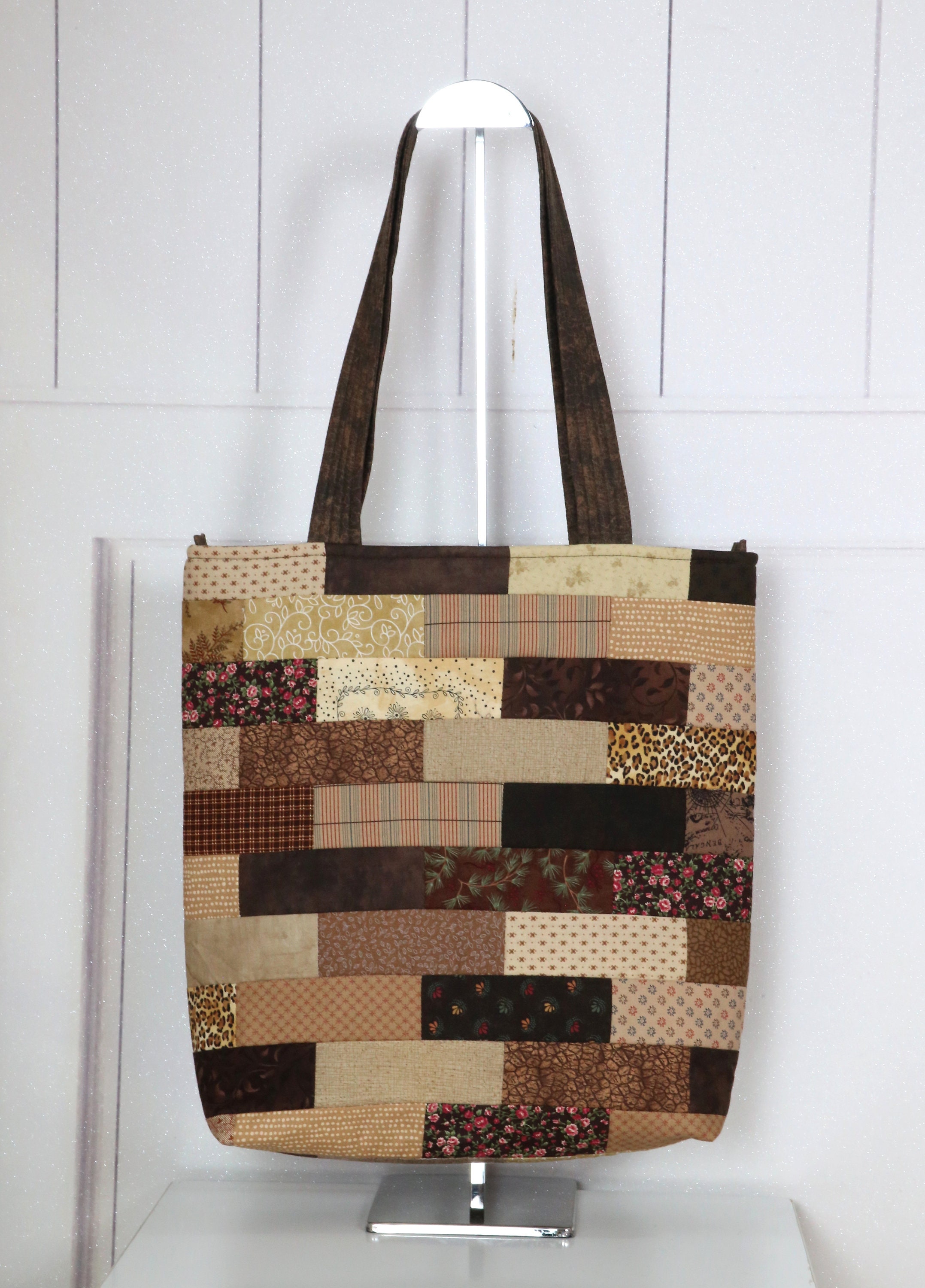 Quilted Tote Bag- Olive Green main image 1