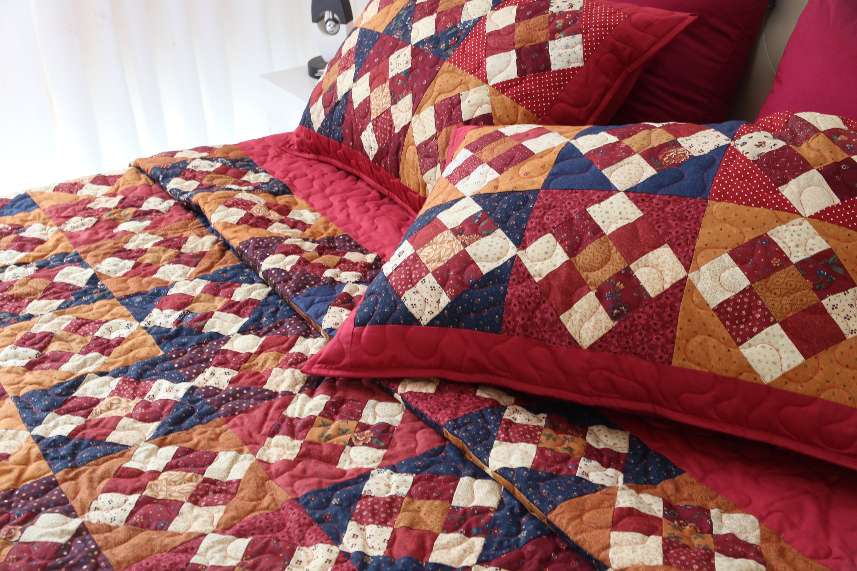 Handmade Patchwork Cotton Patchwork Quilt Hippie Bedding - Etsy