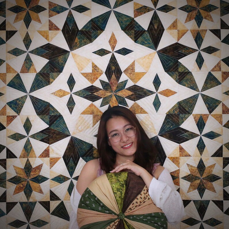 Alaska Handmade Patchwork Quilt 90 X 90. Art Etsy