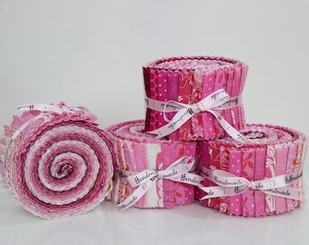 Jelly Roll pink - 20pcs 2.5" x 42",
