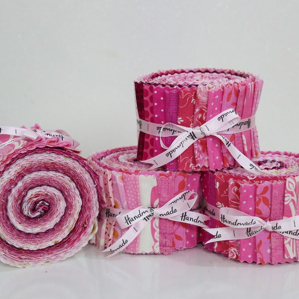 Jelly Roll pink - 20pcs 2.5" x 42",