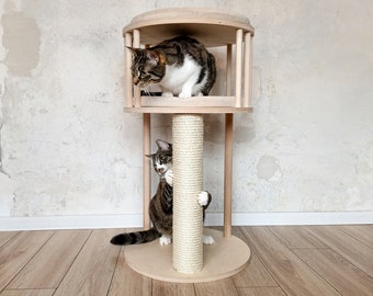 FILO TWIN Modern Cat Furniture, Cat Tree, Cat Tower, Scratcher, Scratching post, Minimalist cat