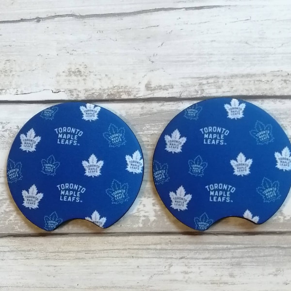 Toronto Maple Leafs Car Coasters, Personalized Car Cup Holder Coasters, Cute Car Decor Accessories, New Car Decoration, Handmade Unique Gift