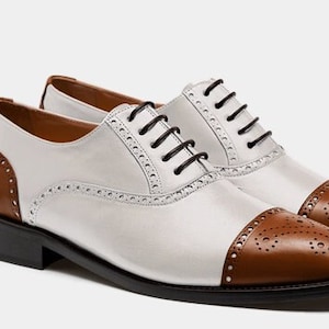 Mens 2 tone oxford shoes hotsell