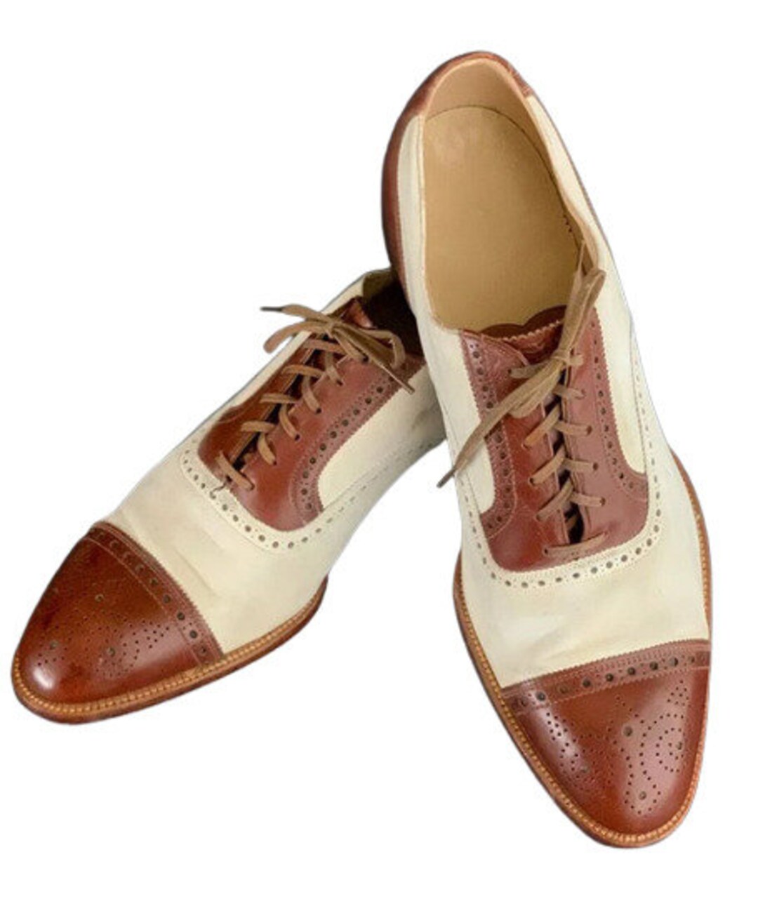Men's Handmade Two Tone Oxford Shoes Men's Dress up Etsy