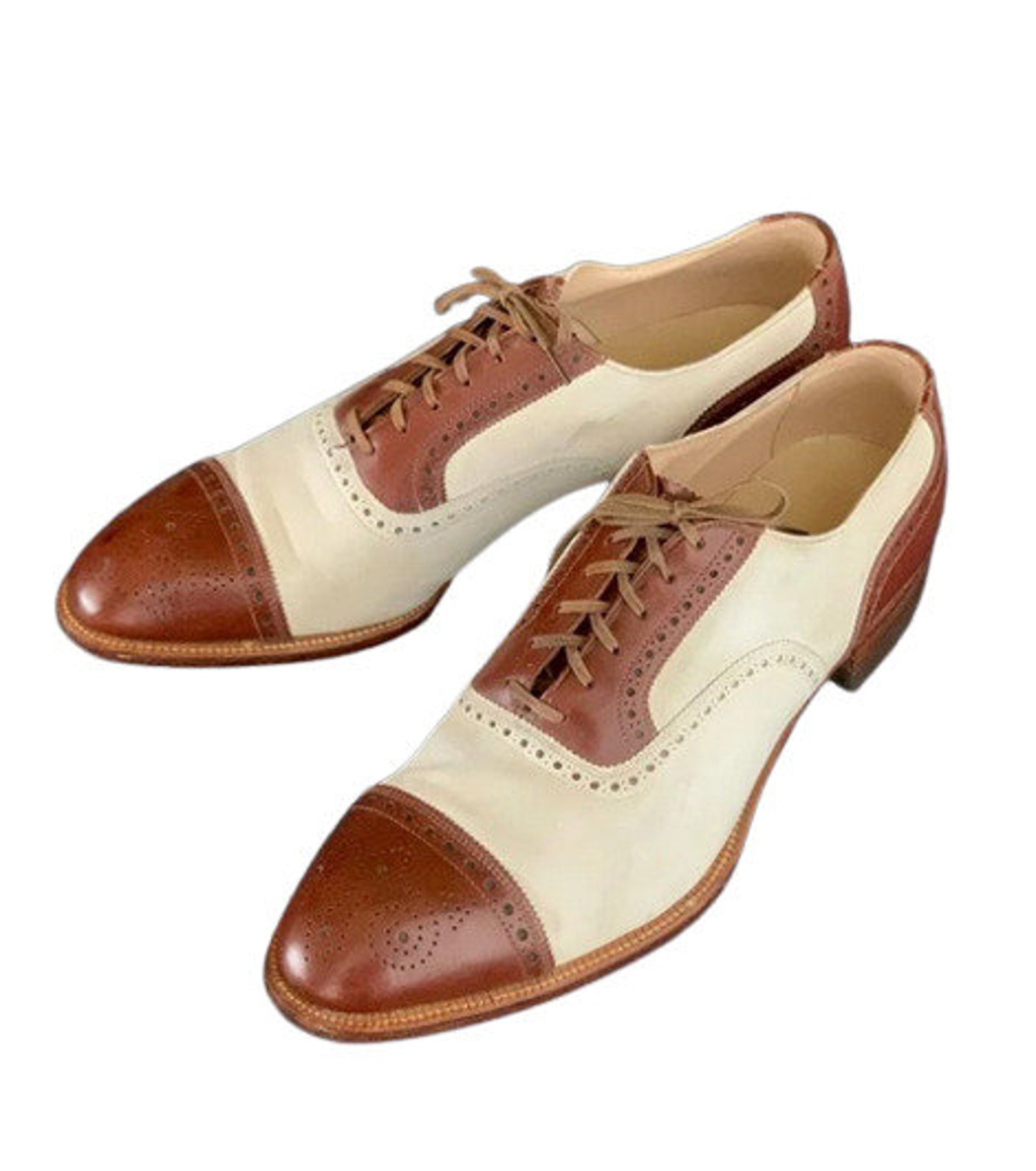 Men's Handmade Two Tone Oxford Shoes Men's Dress up Etsy