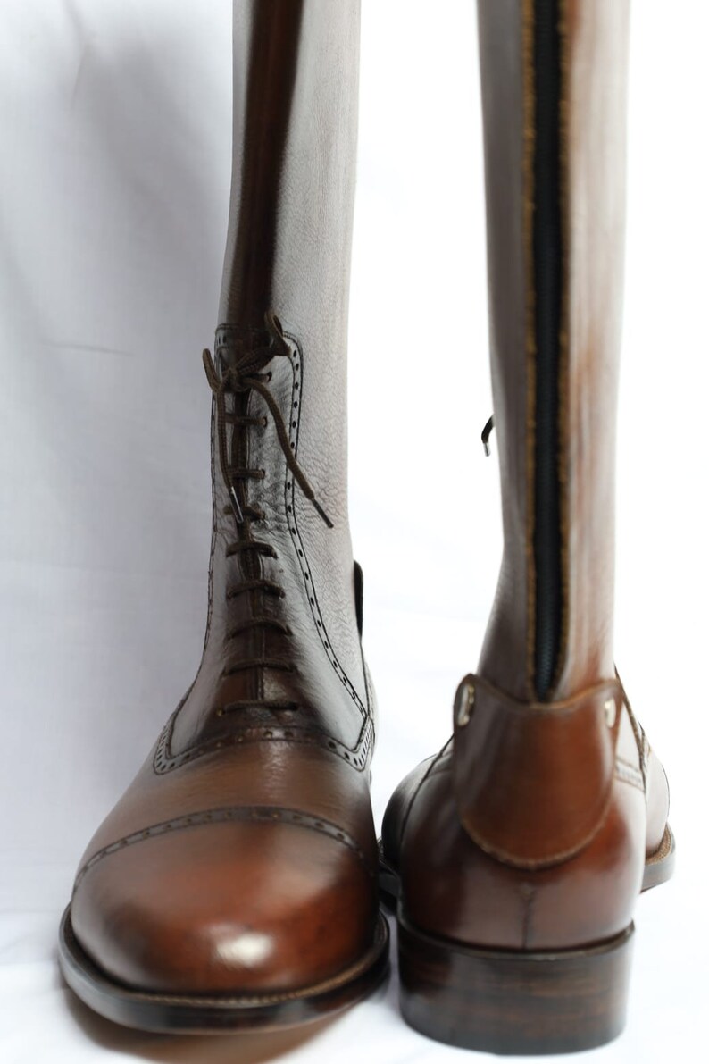 Bespoke Men's HANDMADE Ankle High Horse Riding Boots Etsy UK