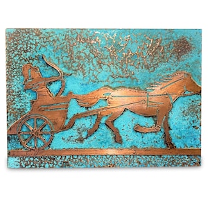Copper Wall Hangings | Metal Wall Art | Bar Wall Decor | Framed Wall Art