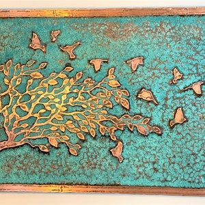 Rustic Copper Wall Art | Farmhouse Decor | Textured Wall Art | Minimalist Decor