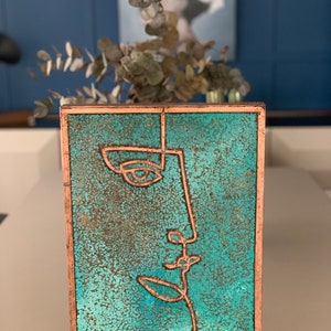 Rustic Copper Wall Art | Farmhouse Decor | Textured Wall Art ...