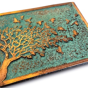 Rustic Copper Wall Art | Farmhouse Decor | Textured Wall Art ...