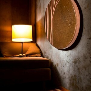 Stunning Textured Copper Apartment Wall Decor image
