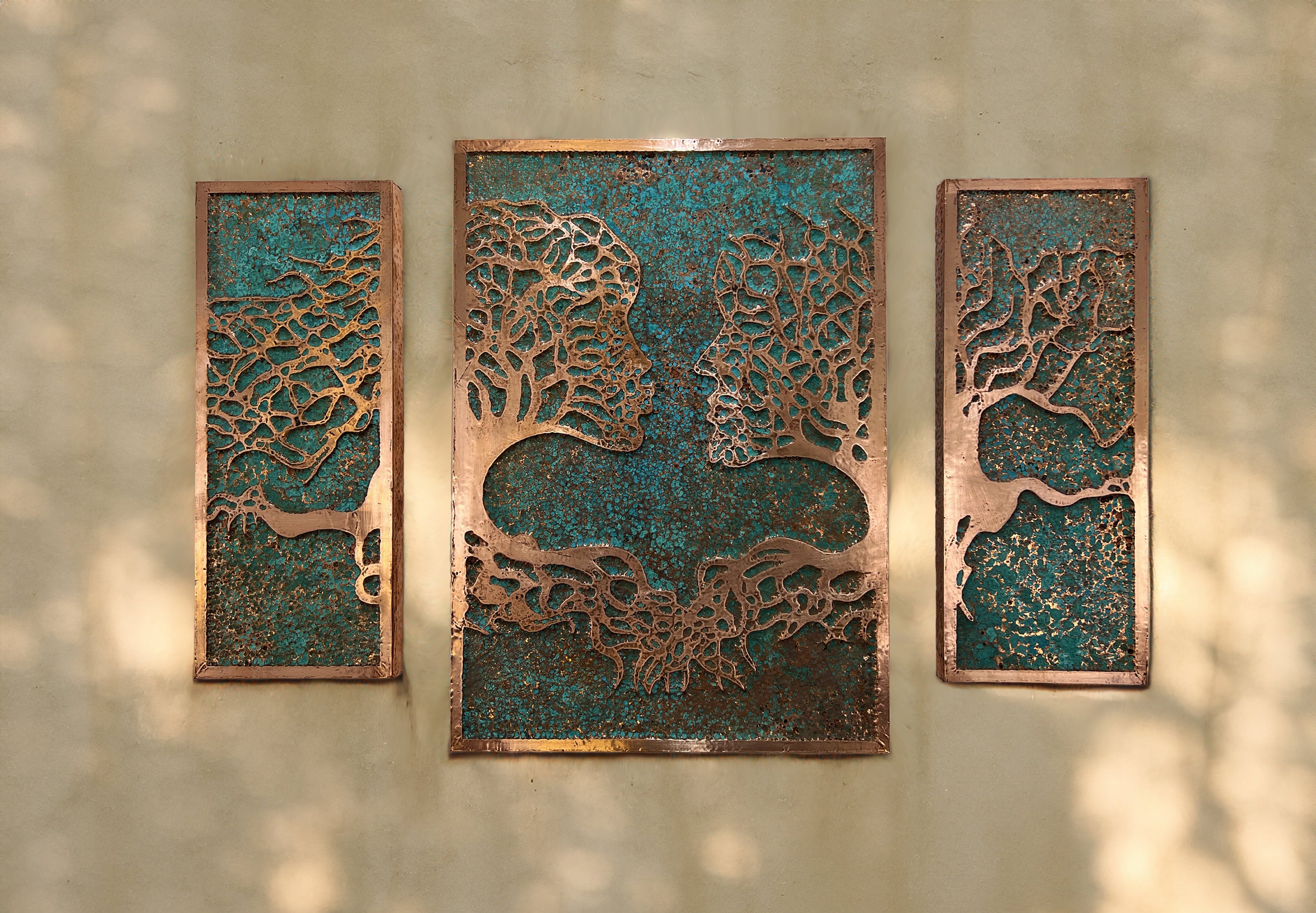 Metal Wall Decor I Living Room Wall Art Copper Decor Metal Wall Art I