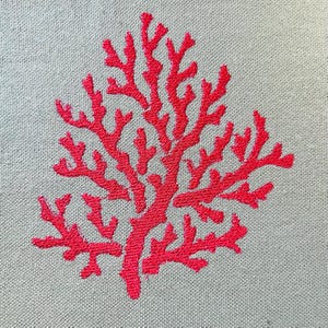 Coral, 6 sizes, machine embroidery designs, instant download