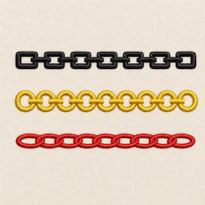 Chain Border Set, 8 sizes, machine embroidery designs