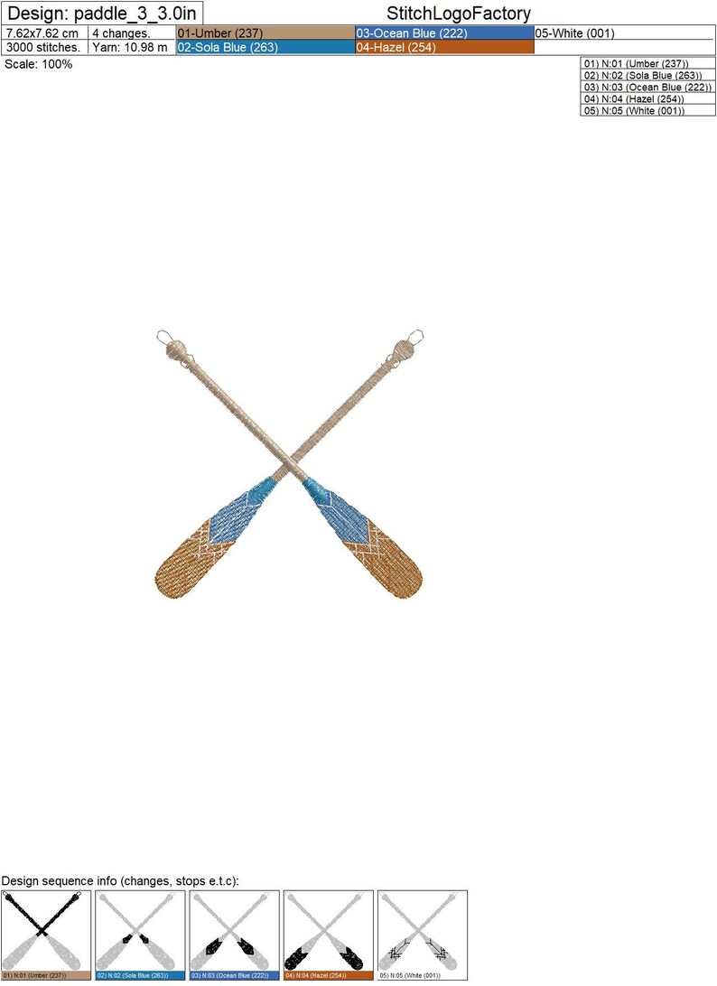 Set of 6 Paddles Designs, 4 Sizes Each, Machine Embroidery Designs - Etsy