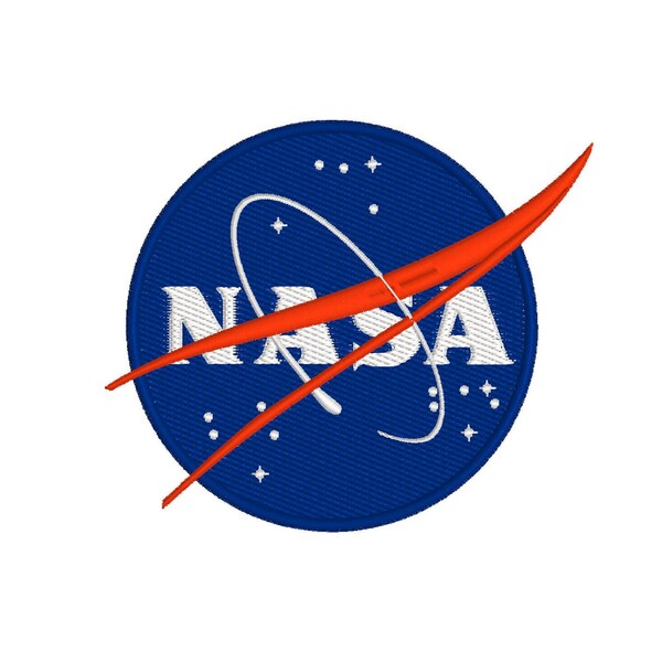 Logo de la NASA 4 Tailles, Fichiers de broderie - Téléchargement immédiat