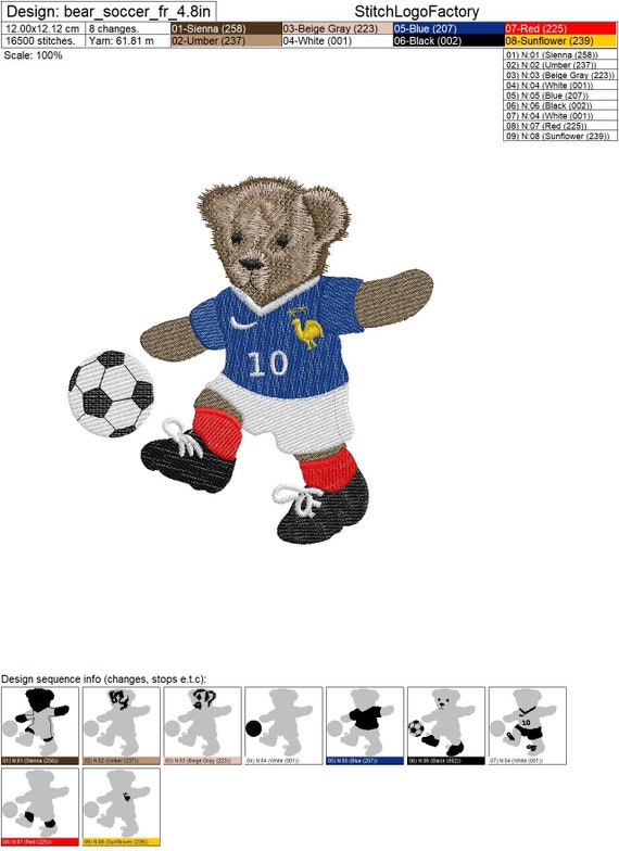 Vintage 1950s Mouse Bear Playing Soccer Kickball Football Handkerchief 8\