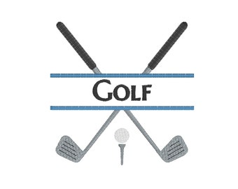 Golf Split Frame, 6 sizes, machine embroidery designs
