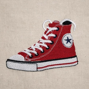 Scarpa da ginnastica Converse, 6 misure, disegni ricamati a macchina