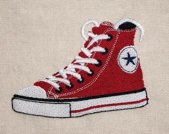 Sneaker shoe converse, 6 sizes, machine embroidery designs