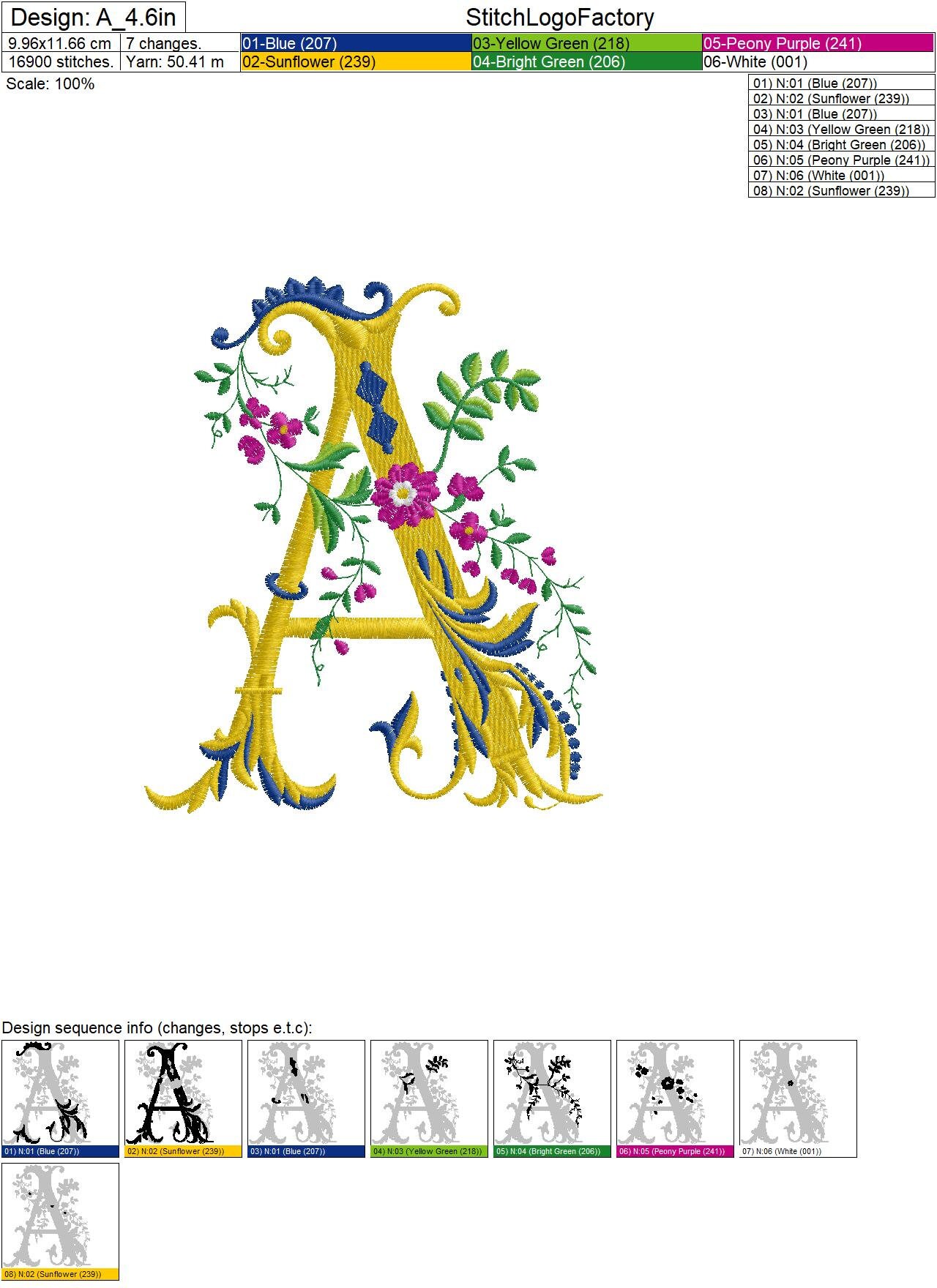Vintage Monogram Alphabet, 3 Sizes, Machine Embroidery Designs - Etsy